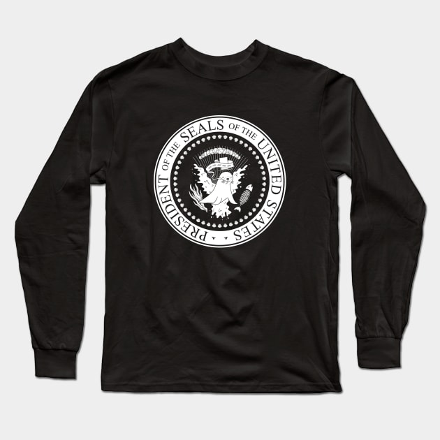 President of the Seals of the USA Long Sleeve T-Shirt by Pockets